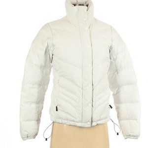 The North Face Womens Puffer Jacket White Coat XS